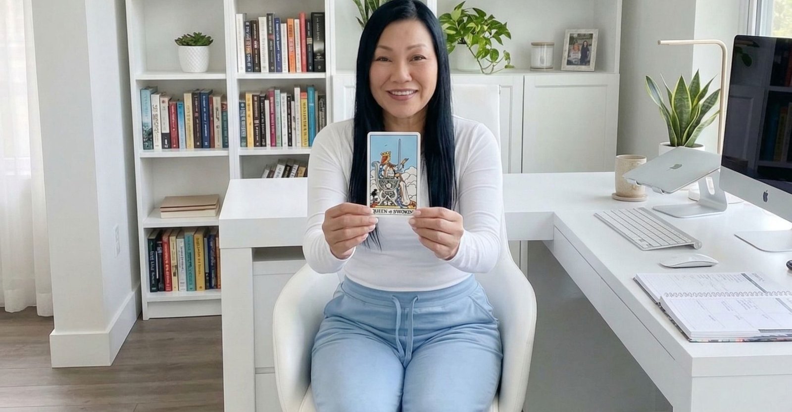 Queen of Swords - Uma Tarot - Urai